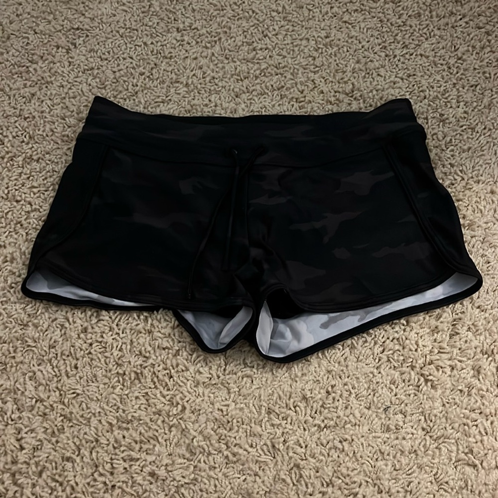 athleta swim shorts, kids large